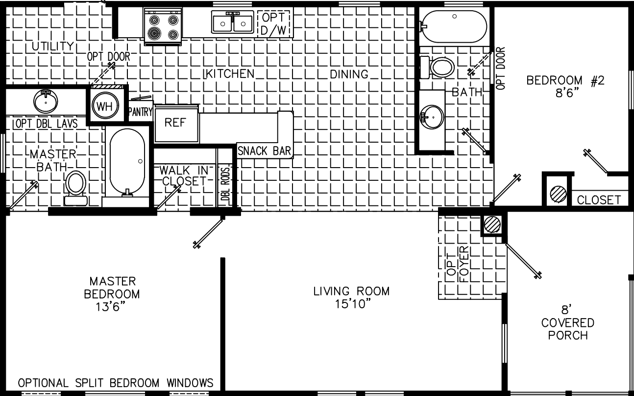Zackflower 2640 floor plan home features