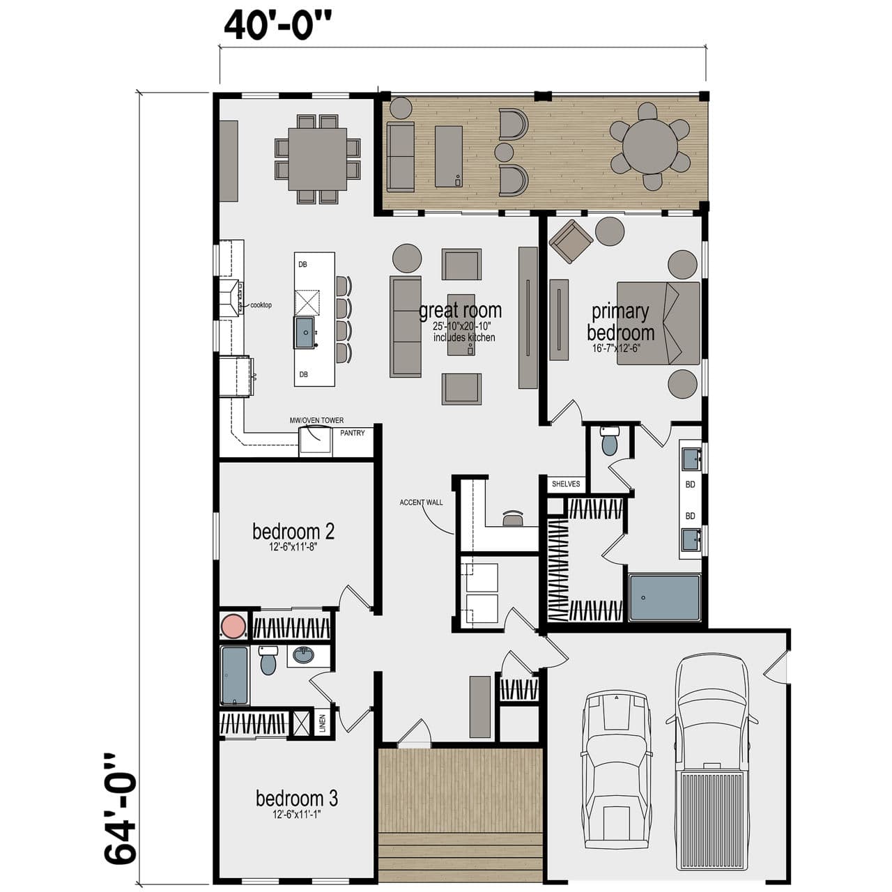 Mammoth park hud floor plan home features