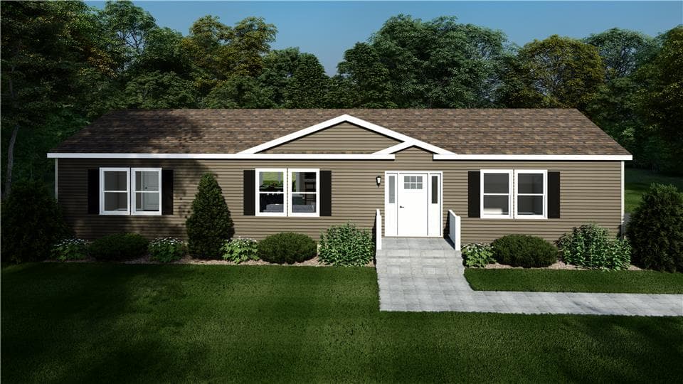 Evolution series harding model 2680b hero, elevation, and exterior home features