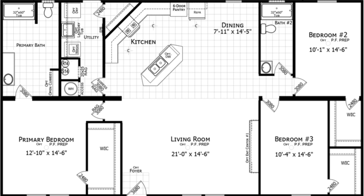Burt floor plan home features