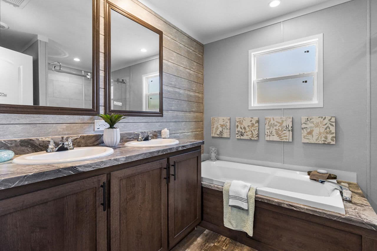 The frenchman bathroom home features