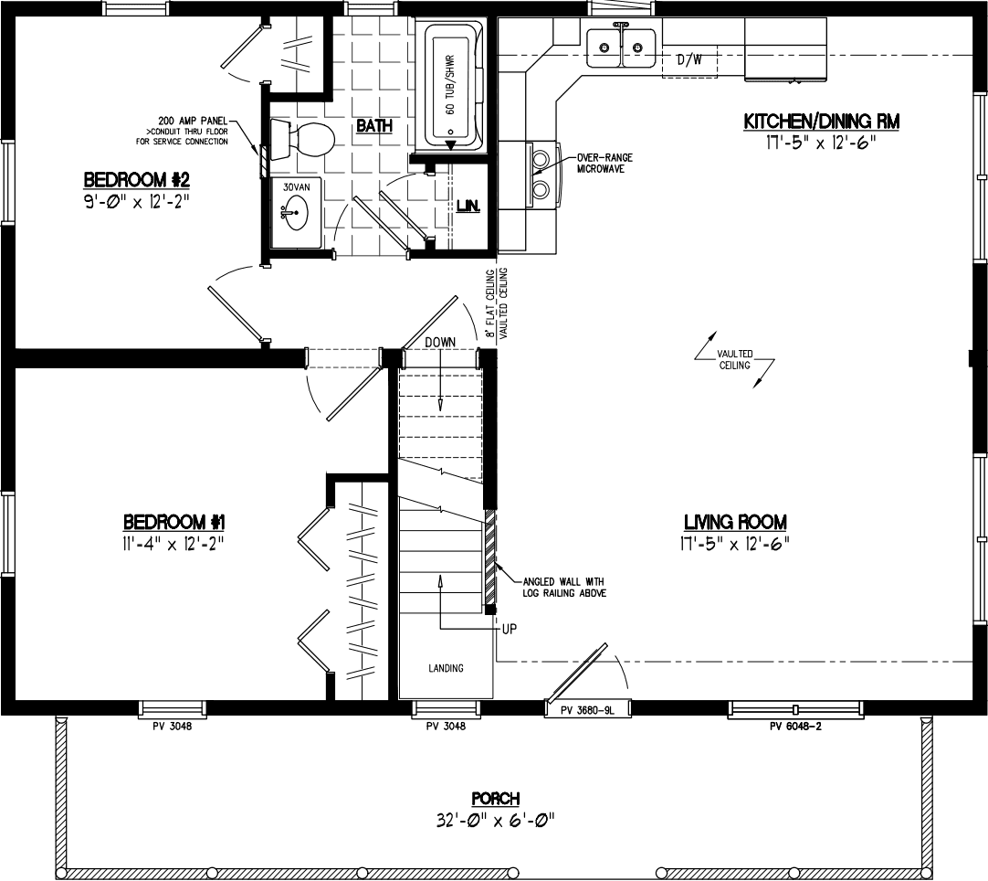 Mountaineer deluxe 2636 floor plan home features