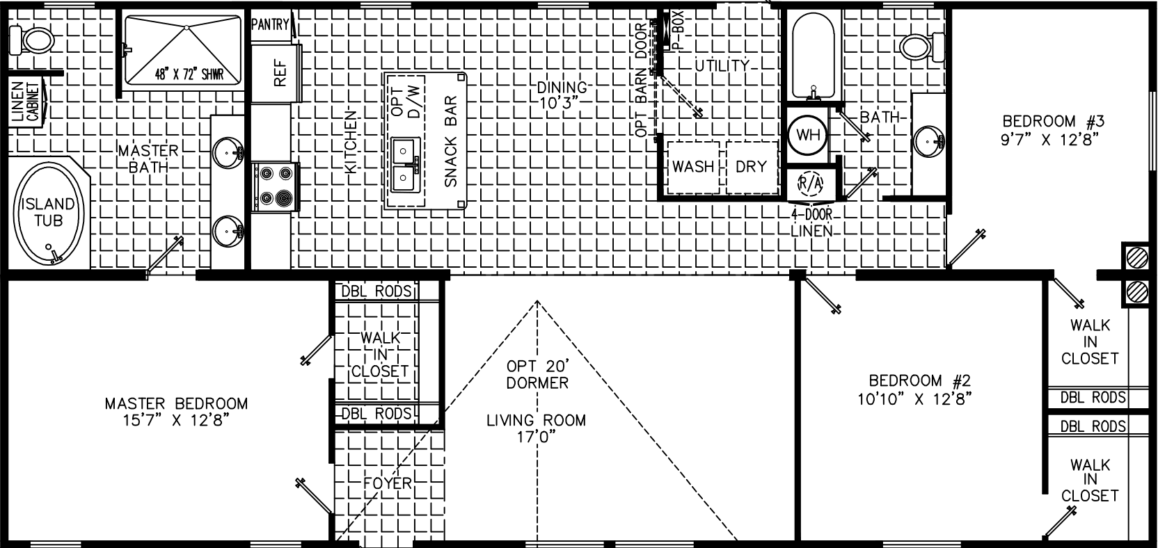 Angela 2856 floor plan home features