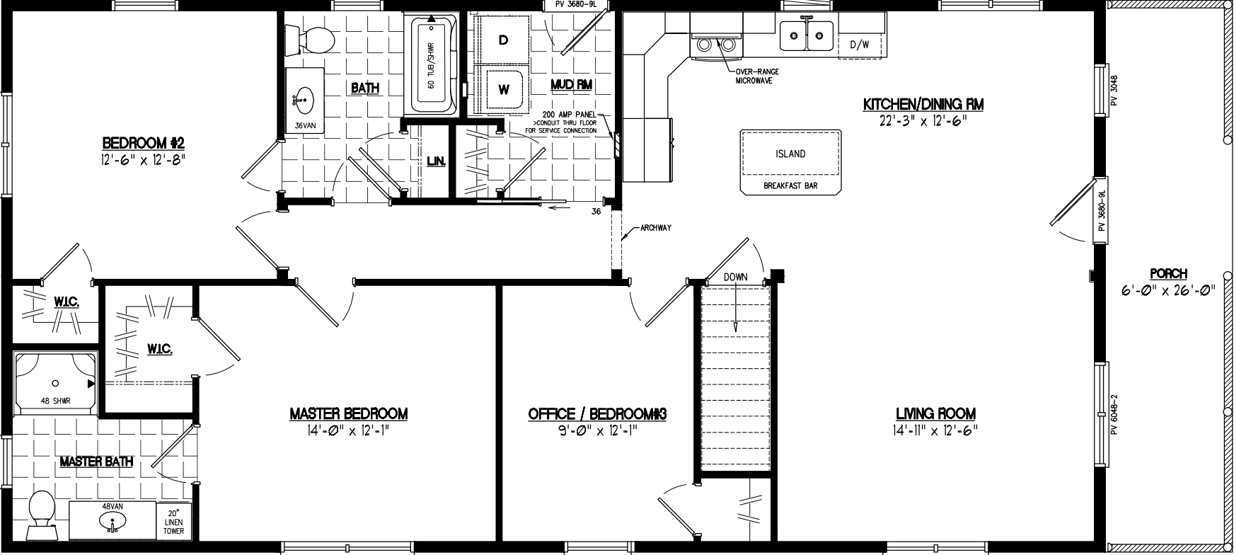 Settler 2652 floor plan home features