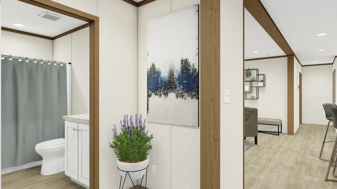 Glimpse interior home features