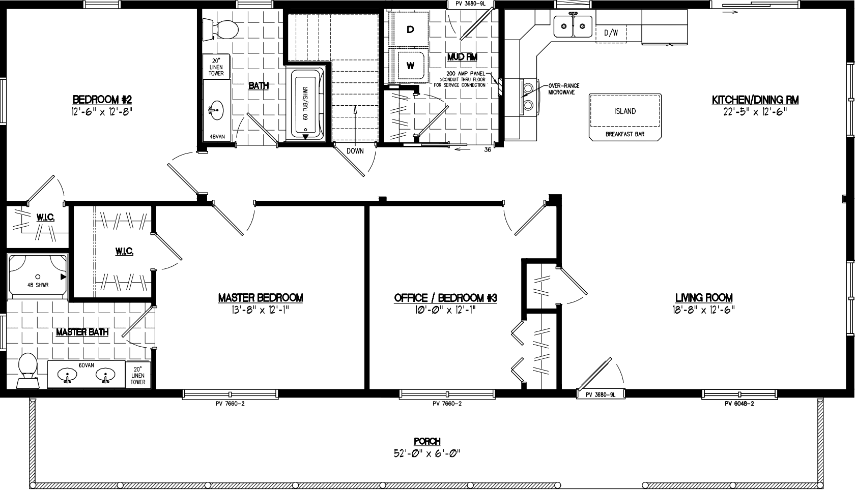 Musketeer 2656 floor plan home features