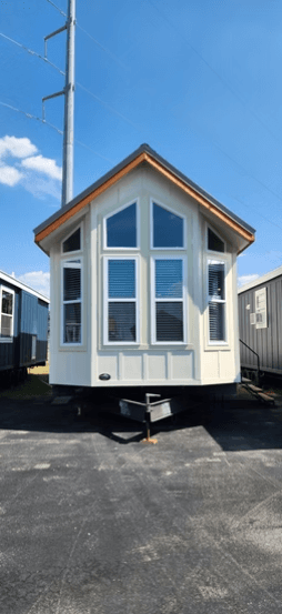 Bayside elevation and exterior home features