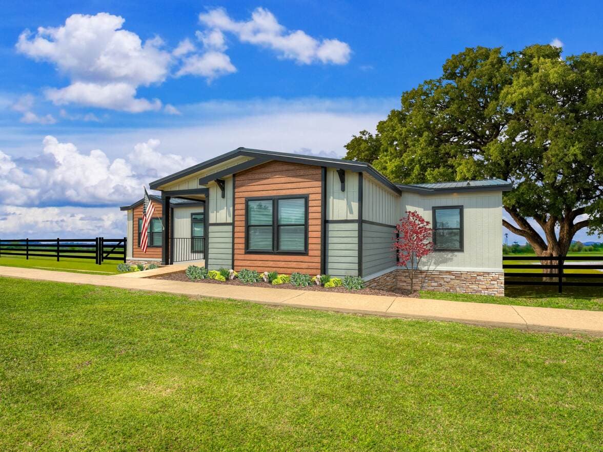 Vintage farmhouse flex 47643a elevation and exterior home features