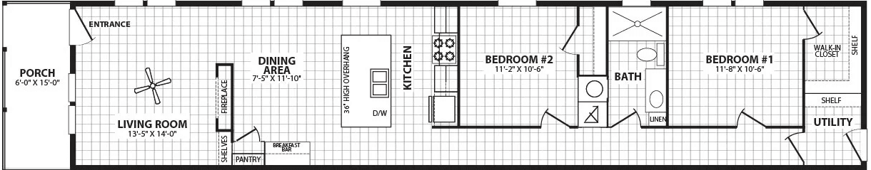 The sugar run duplex floor plan home features
