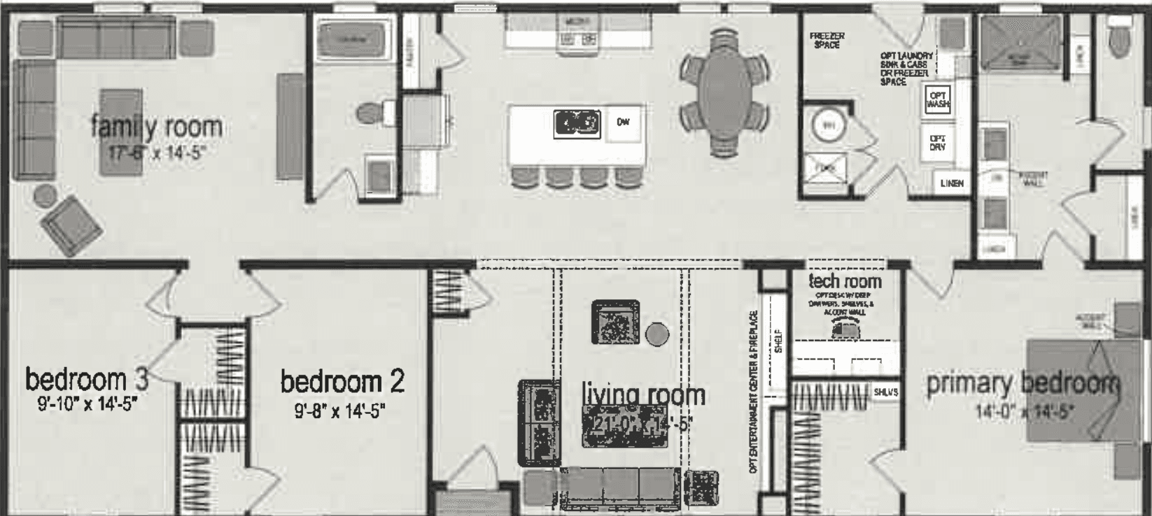 Whitney 3b hud floor plan home features
