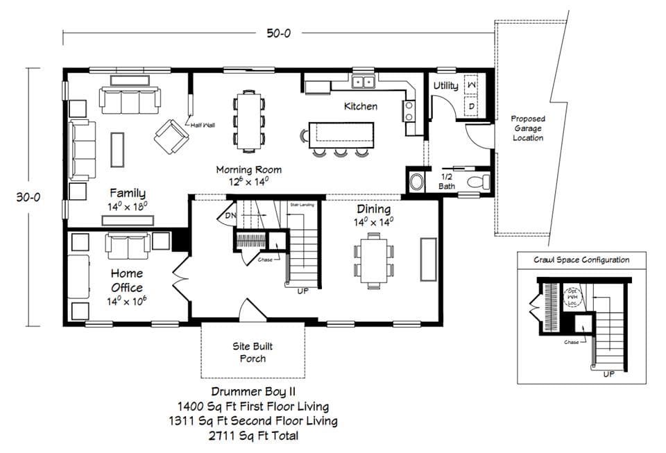 Drummer boy ii floor plan home features
