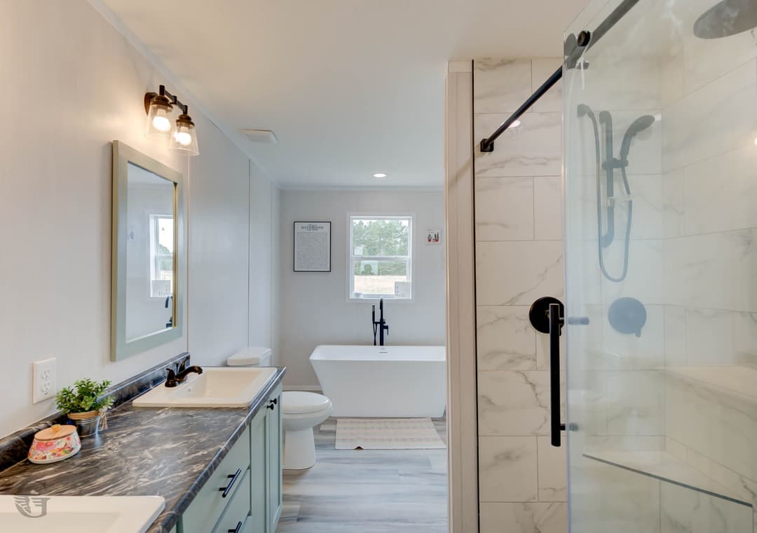 The thaddeus bathroom home features