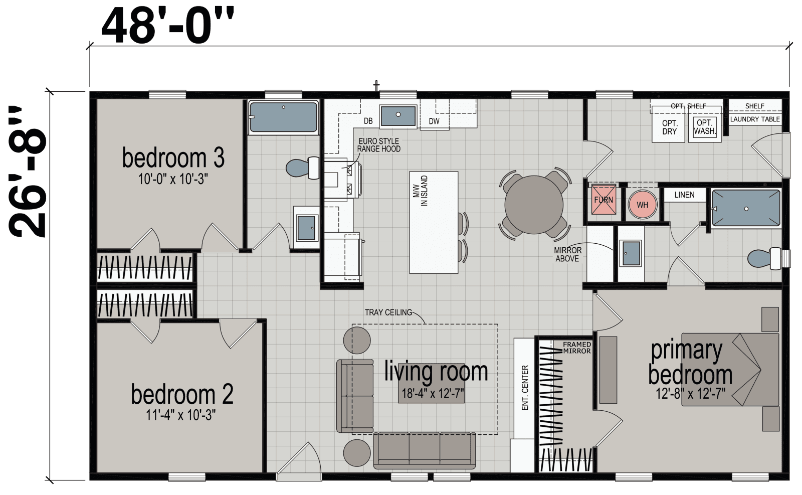 Aspire floor plan home features