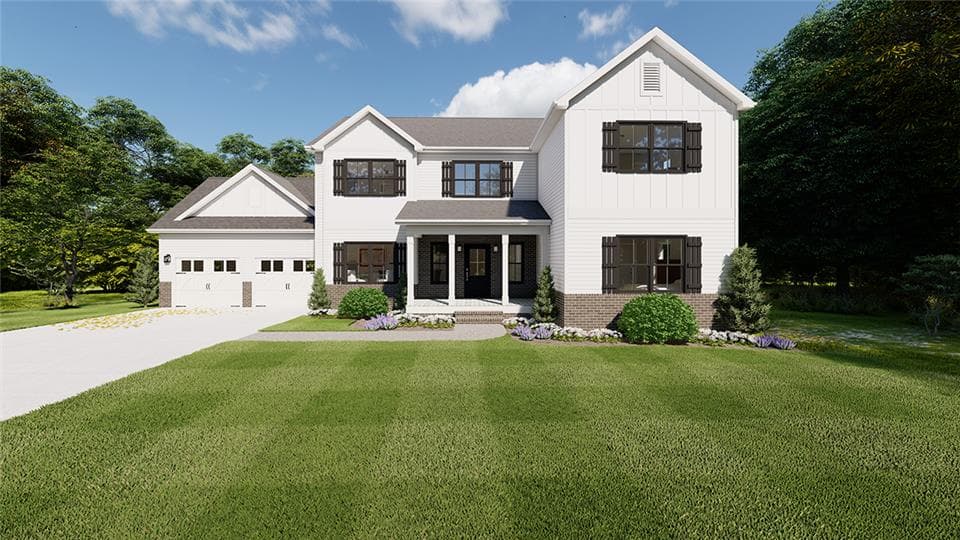 Oakton hero, elevation, and exterior home features