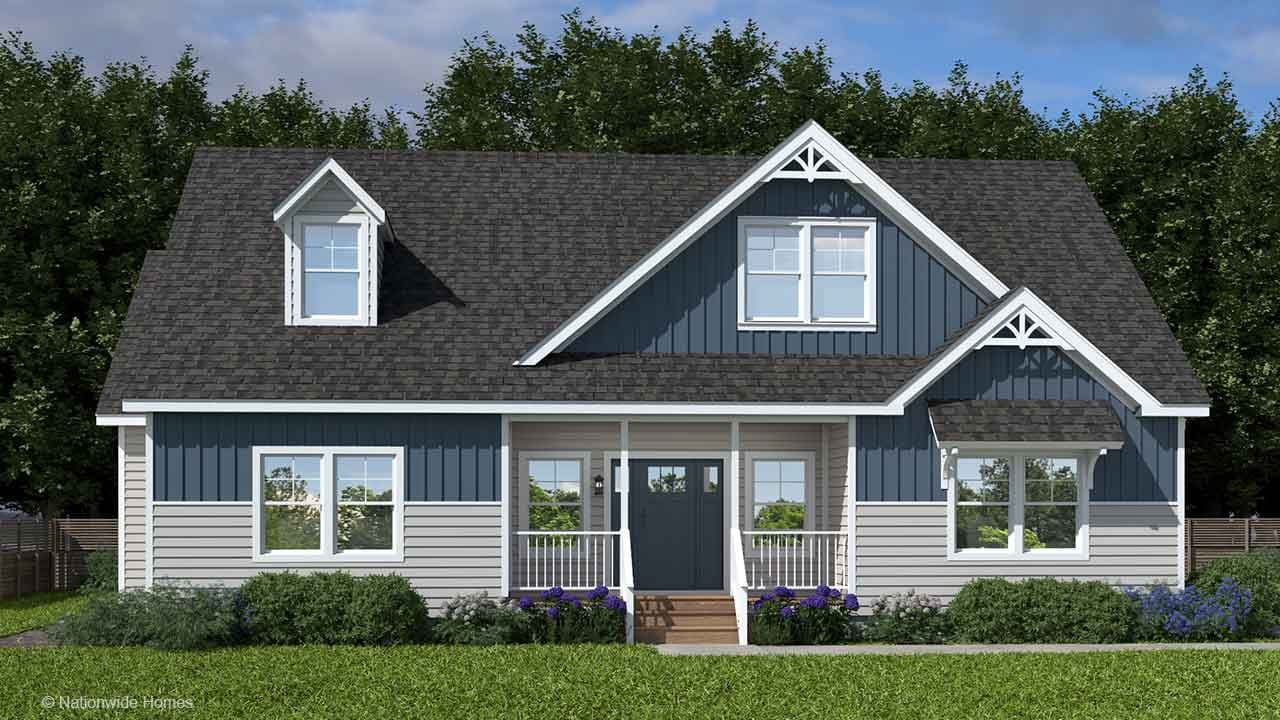 Homestead v cape hero, elevation, and exterior home features