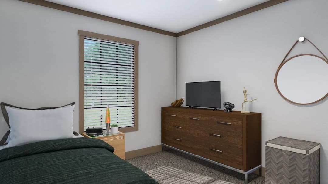 The loralei bedroom home features