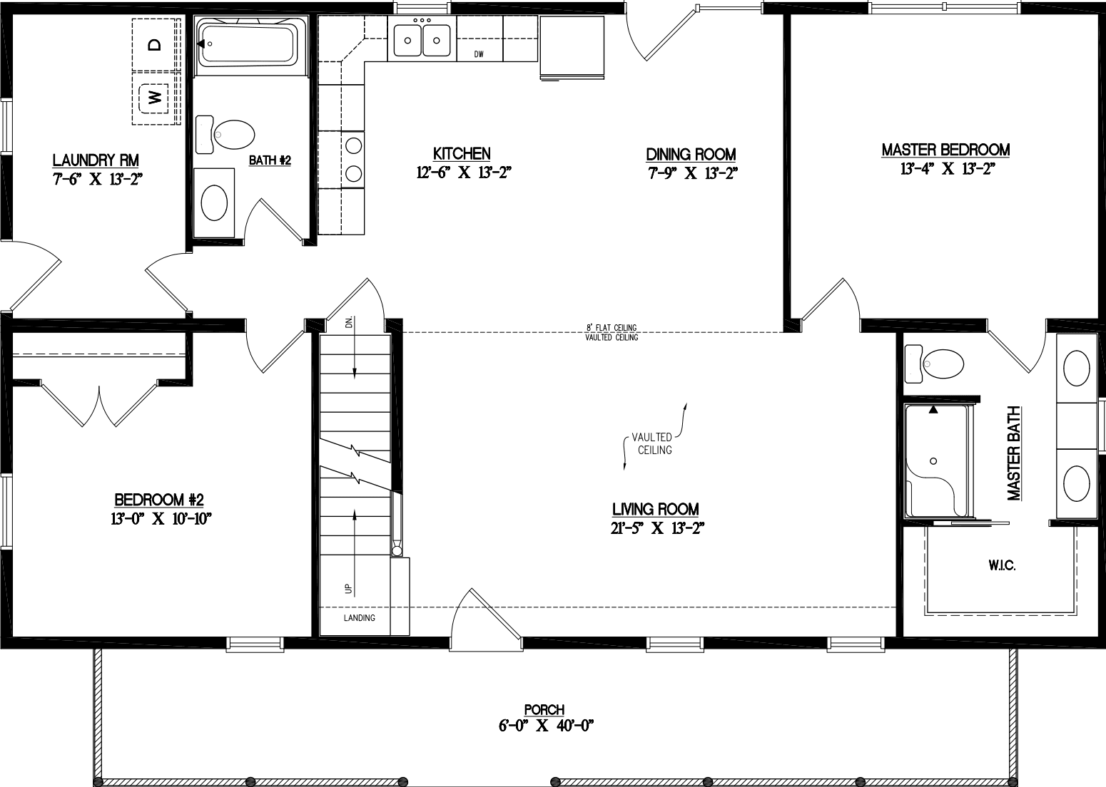 Timberline 2848 floor plan home features