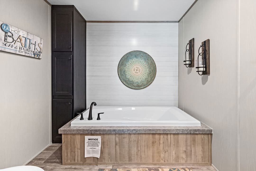 Crazy eights bathroom home features