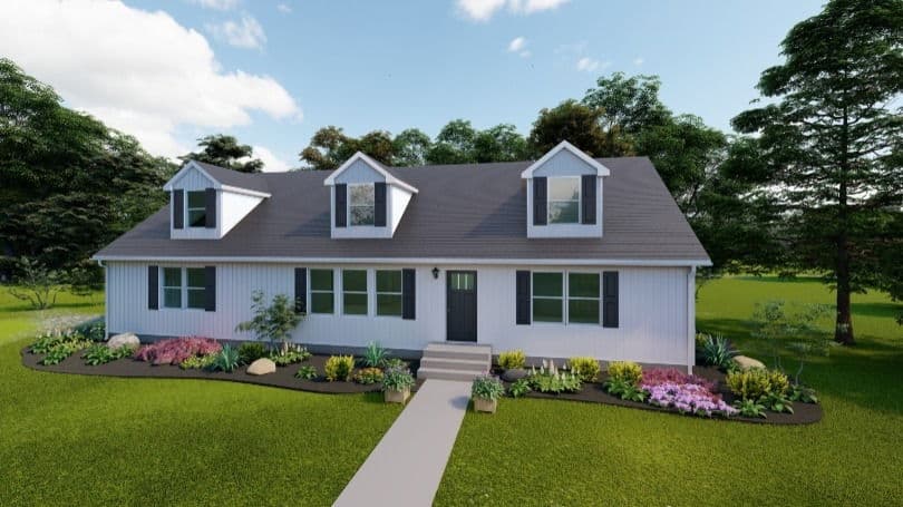 Limited cape 32603d hero, elevation, and exterior home features