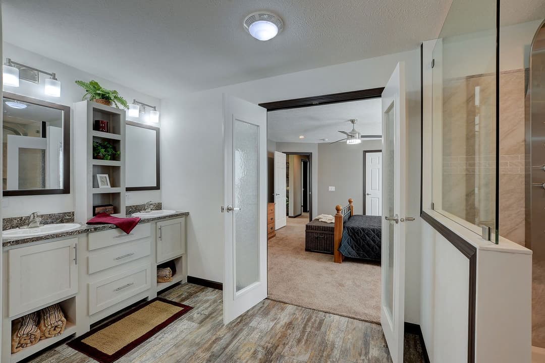 The freedom 185011 bathroom home features