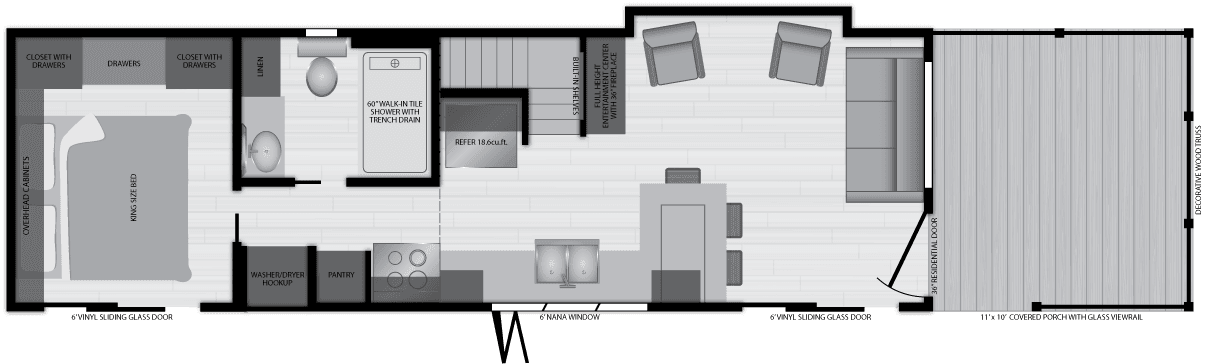 Eldorado 9099pwd floor plan home features