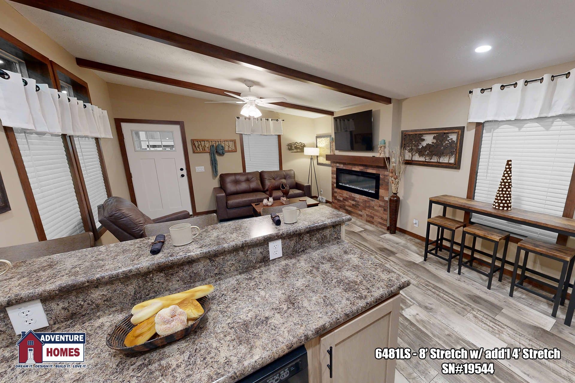 6481ls (8’ stretch) kitchen home features