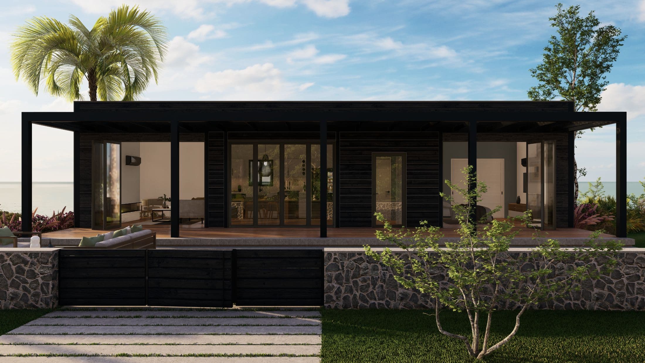 Model 23 exterior home features