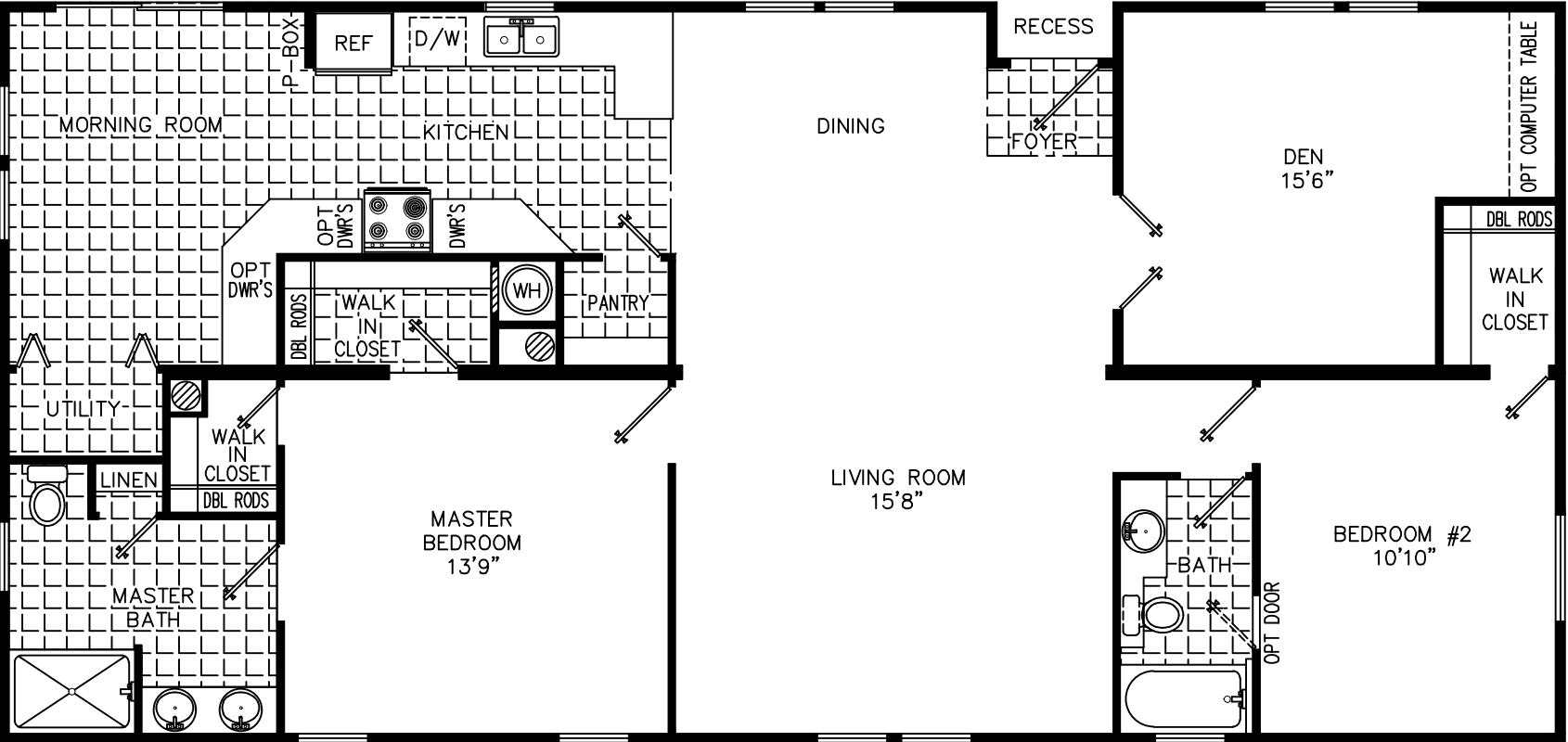 Ashley 2856 floor plan home features