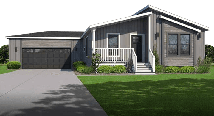 Highland 1426 hero, elevation, and exterior home features