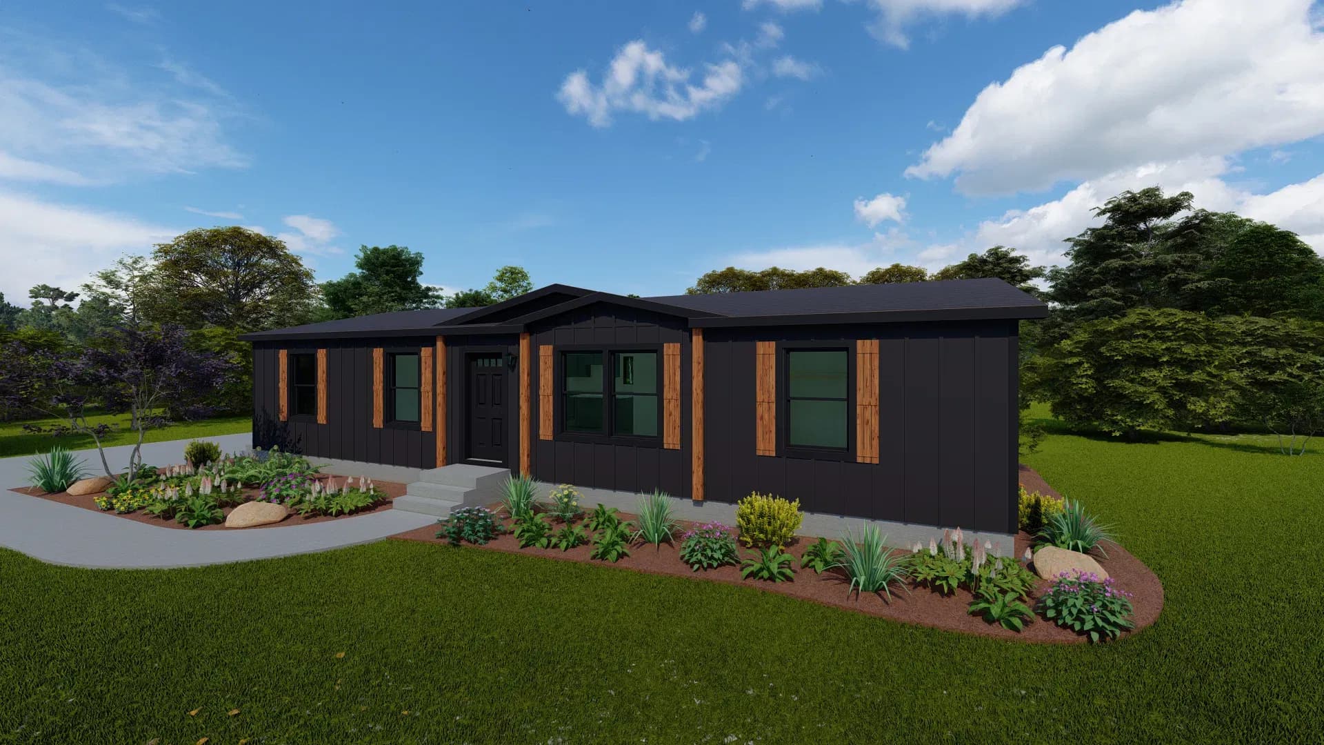 Blazer elite ranch hero and exterior home features