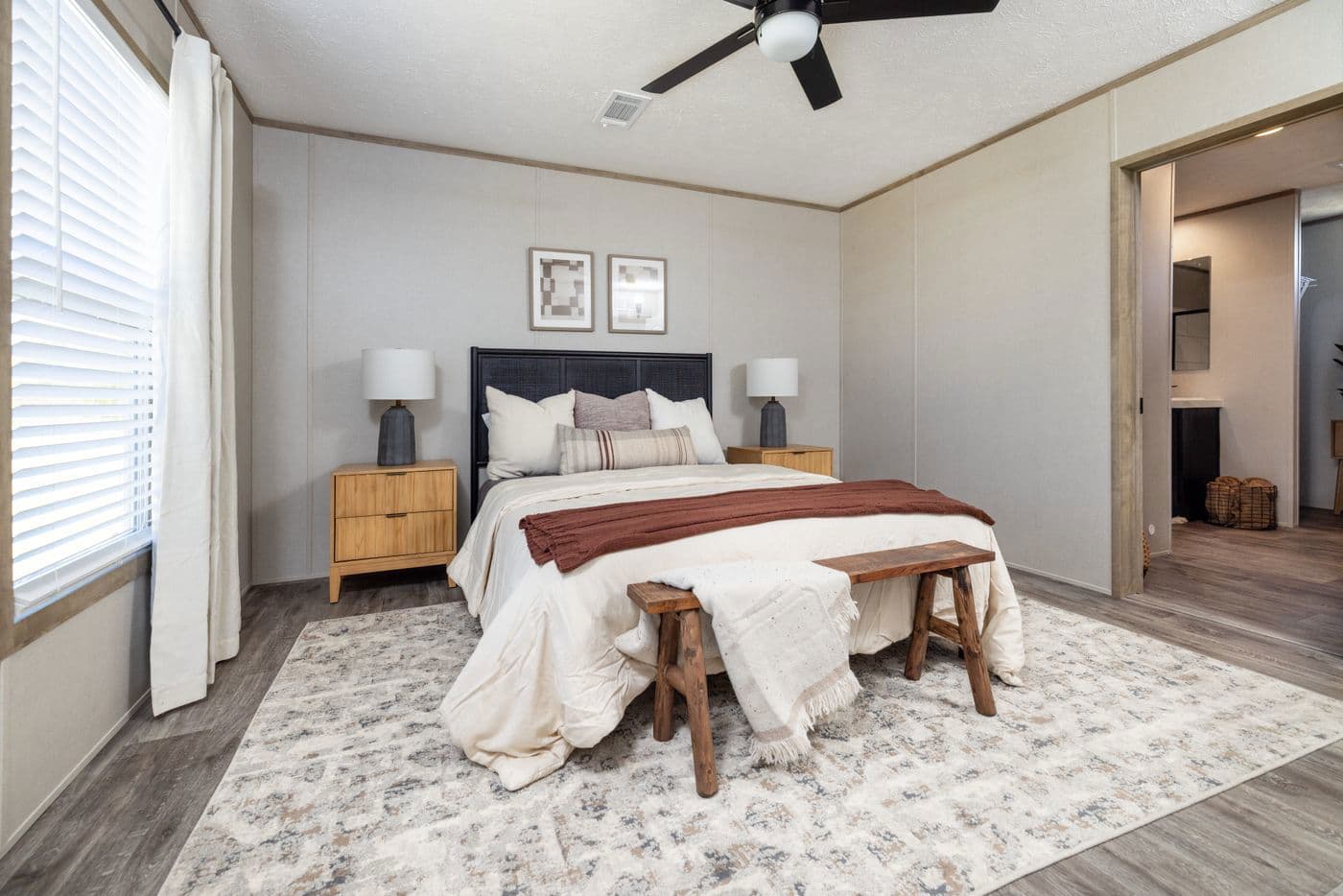 Sterling anniversary bedroom home features