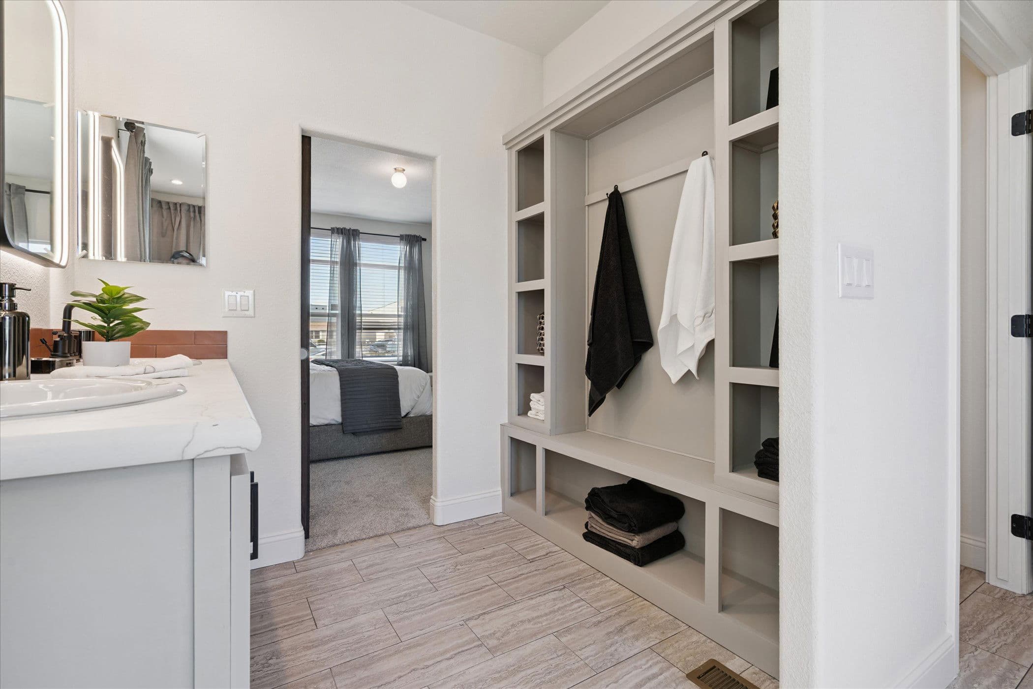 Magnolia  bathroom home features