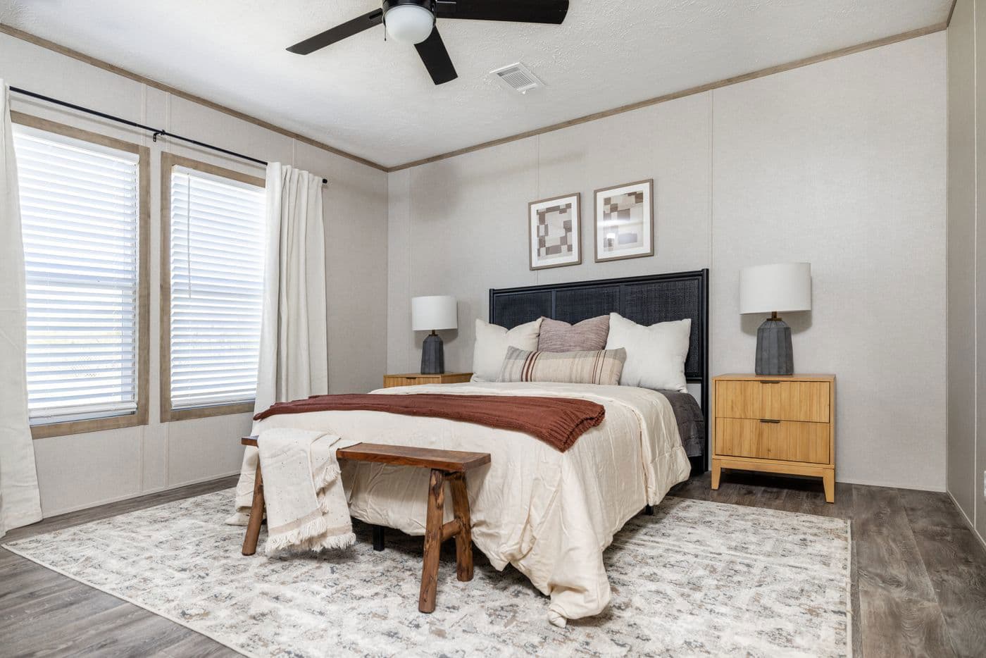 Sterling anniversary bedroom home features