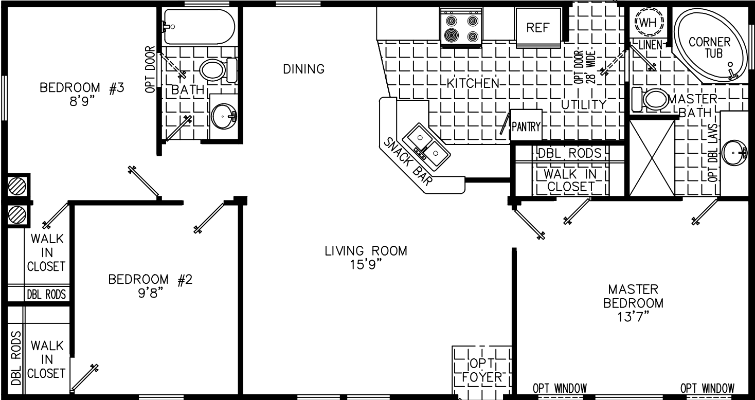 Donna 2644 floor plan home features