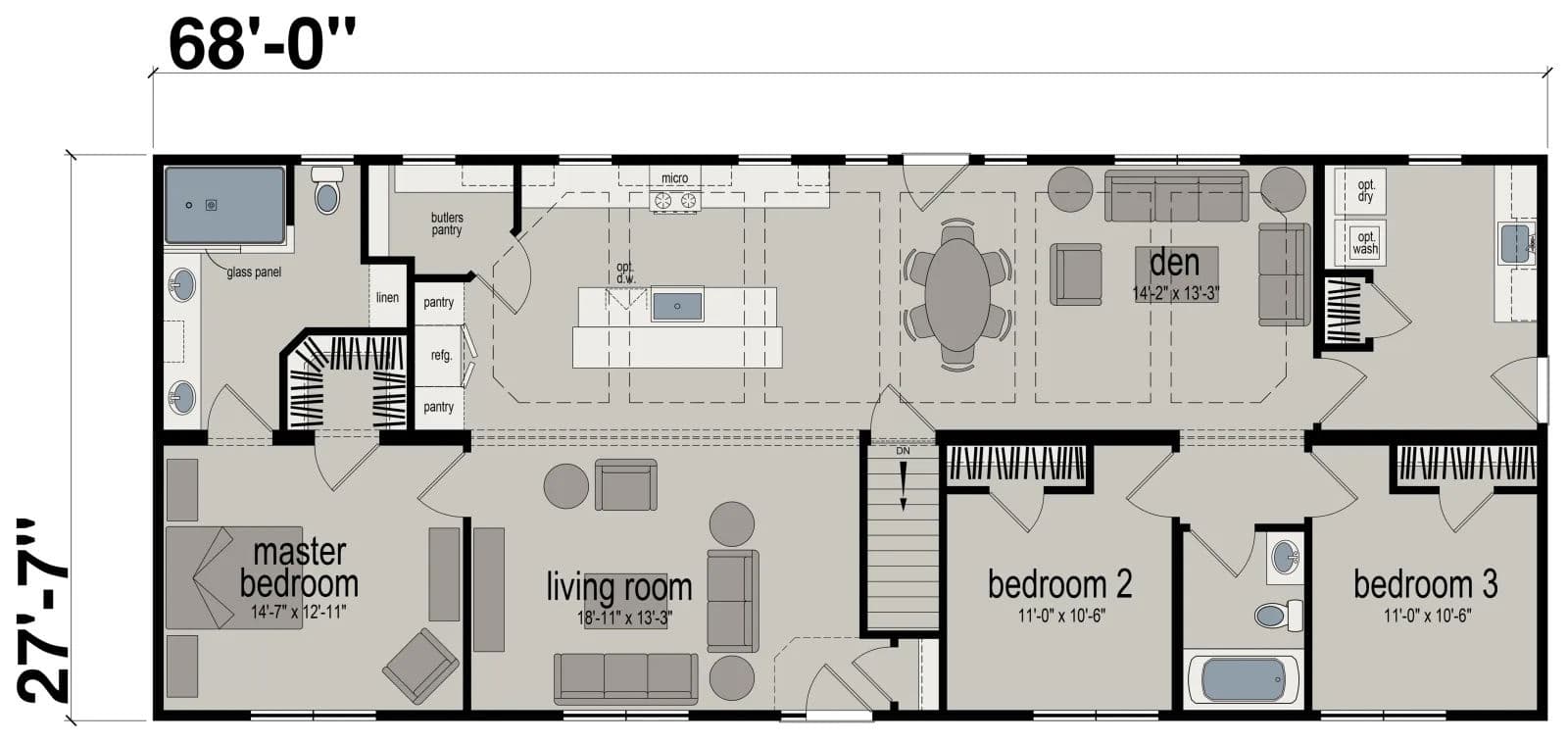 Edge le141-4 floor plan home features
