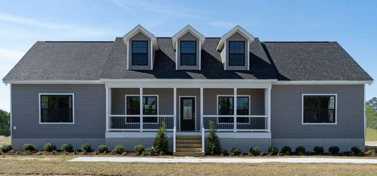 Saddle ridge 28663a elevation and exterior home features