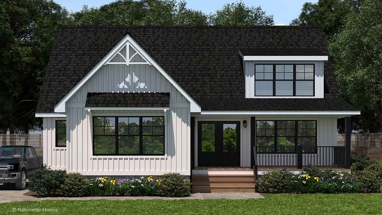 Farmhouse ii alternate cape hero, elevation, and exterior home features