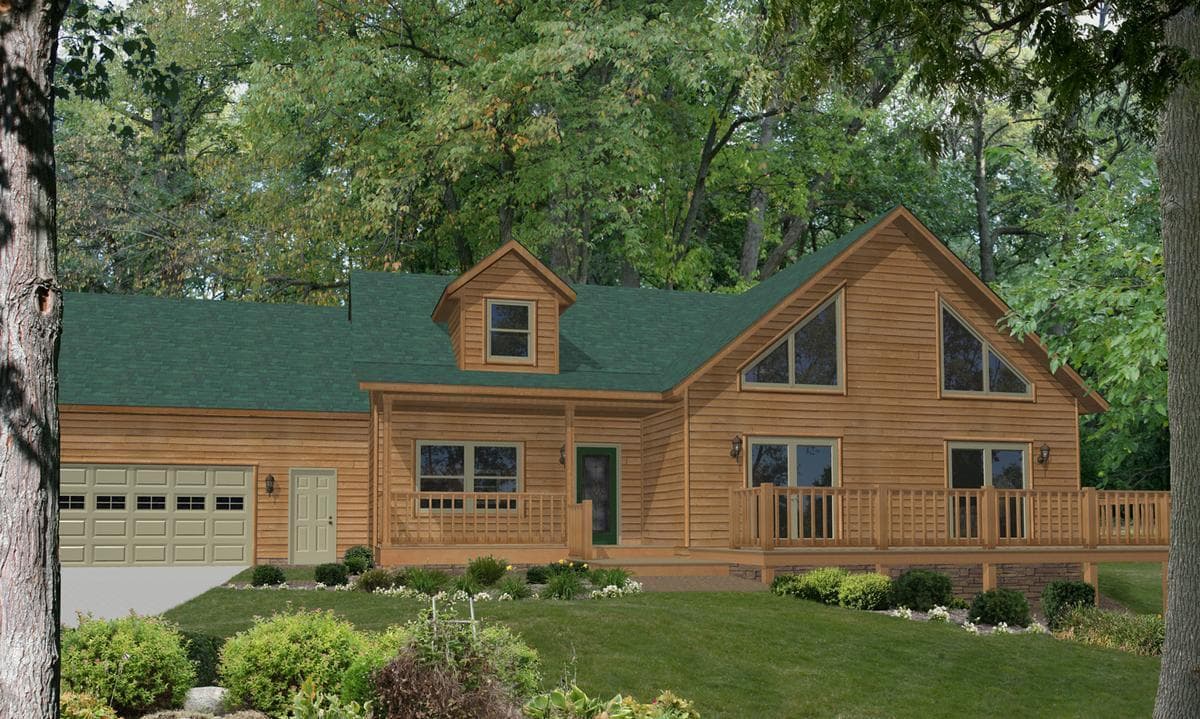 Timber grove hero, elevation, and exterior home features