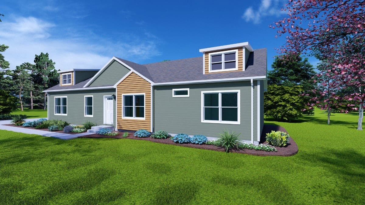 Signa 1 elevation and exterior home features