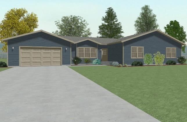 Spectrum 3625 hero, elevation, and exterior home features