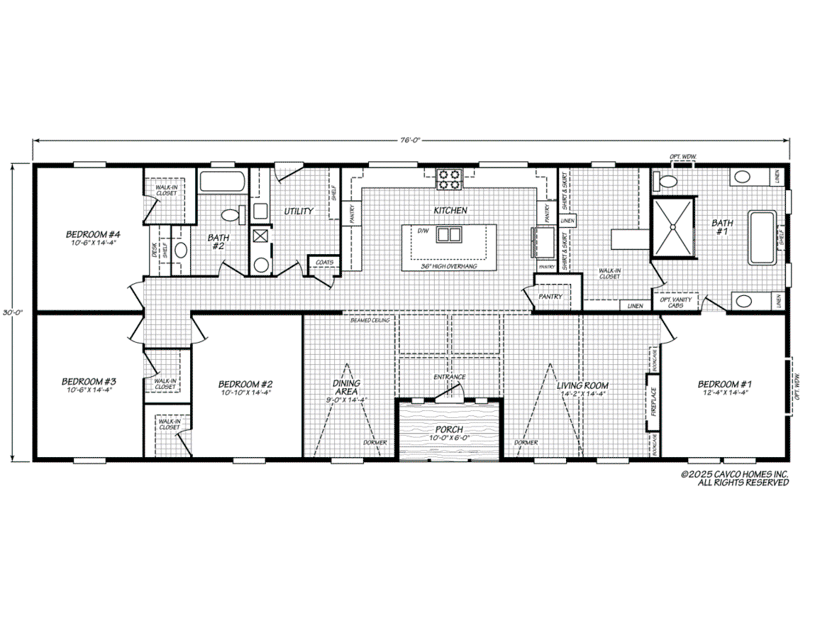 K2 floor plan home features