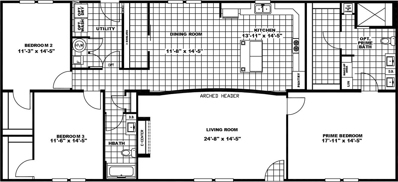 Woodbridge i floor plan home features
