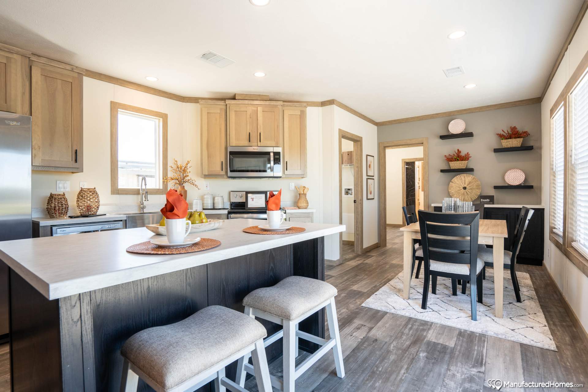 The caney creek kitchen home features