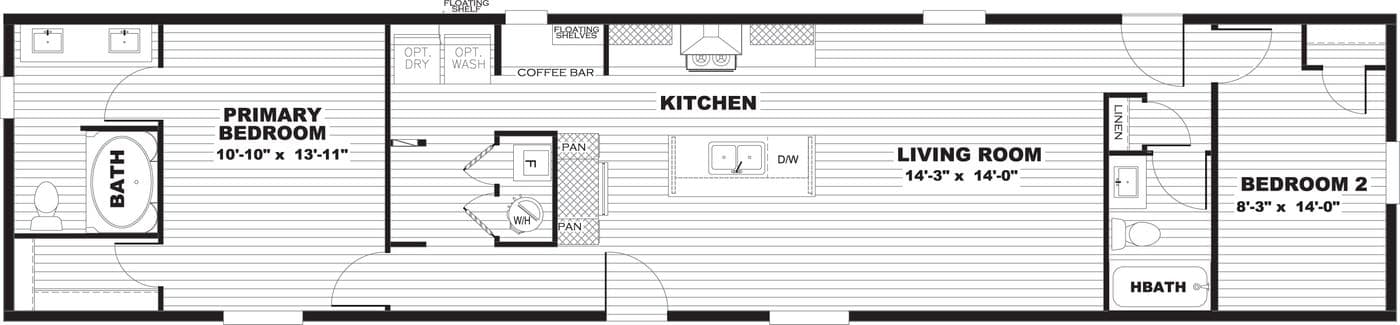 Tuscany floor plan home features