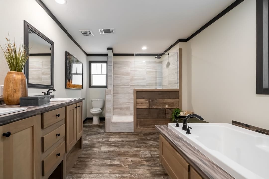 Boujee lux bathroom home features