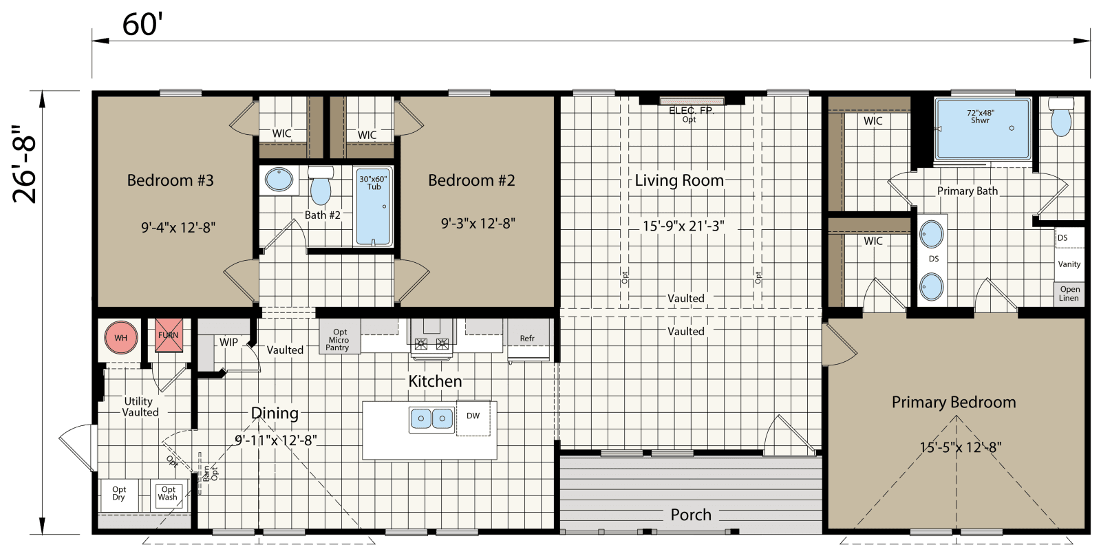 Innovation 2860h floor plan home features