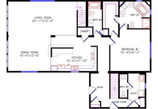Loft 4790 floor plan home features