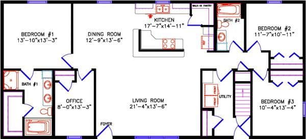Brookdale 2335 floor plan home features