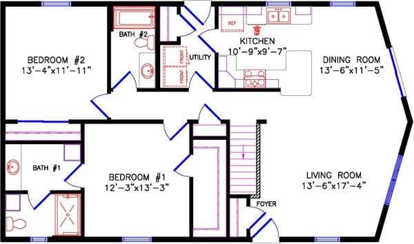 Northwood 1931 floor plan home features