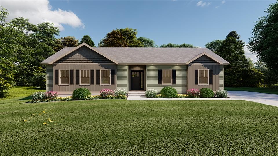 Legrand ranch 1744 hero, elevation, and exterior home features